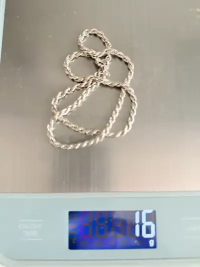 Cadena de plata trenzada - miniatura 3
