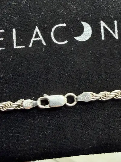 Cadena de plata trenzada - miniatura 4