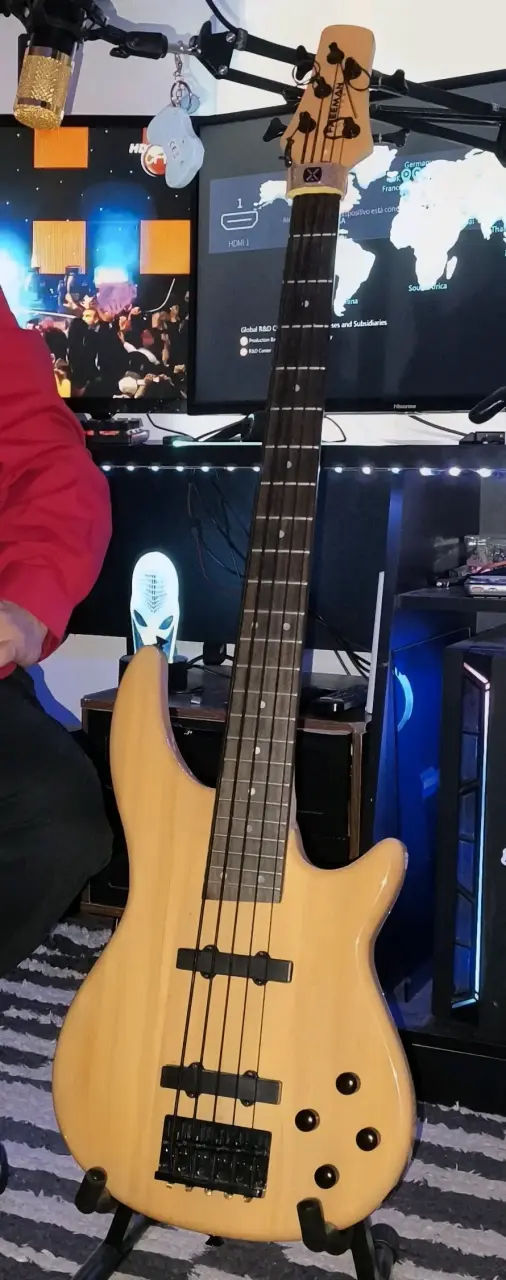 Bajo eléctrico con amplificador y accesorios - 2