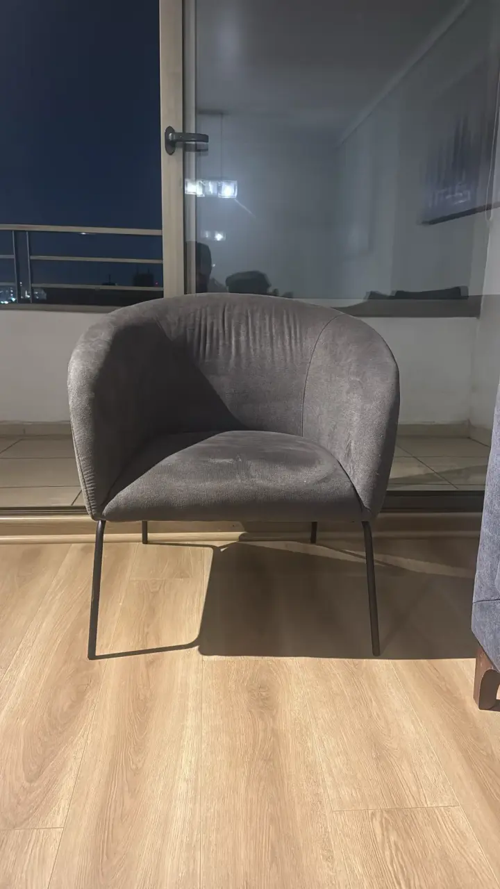 Sillón gris moderno - 4