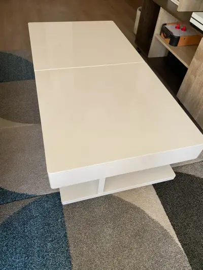 Mesa de centro blanca moderna - miniatura 1