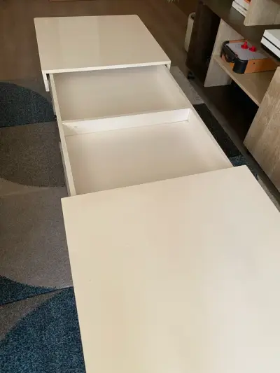 Mesa de centro blanca moderna - miniatura 3