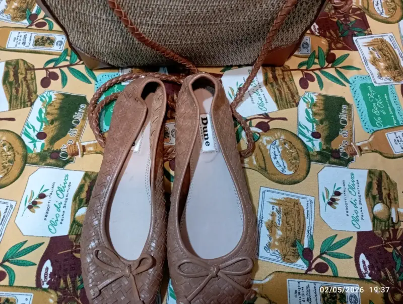 Cartera de mimbre y cuero - 5