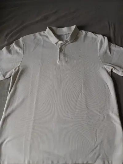 Polera tipo polo blanca - miniatura 1