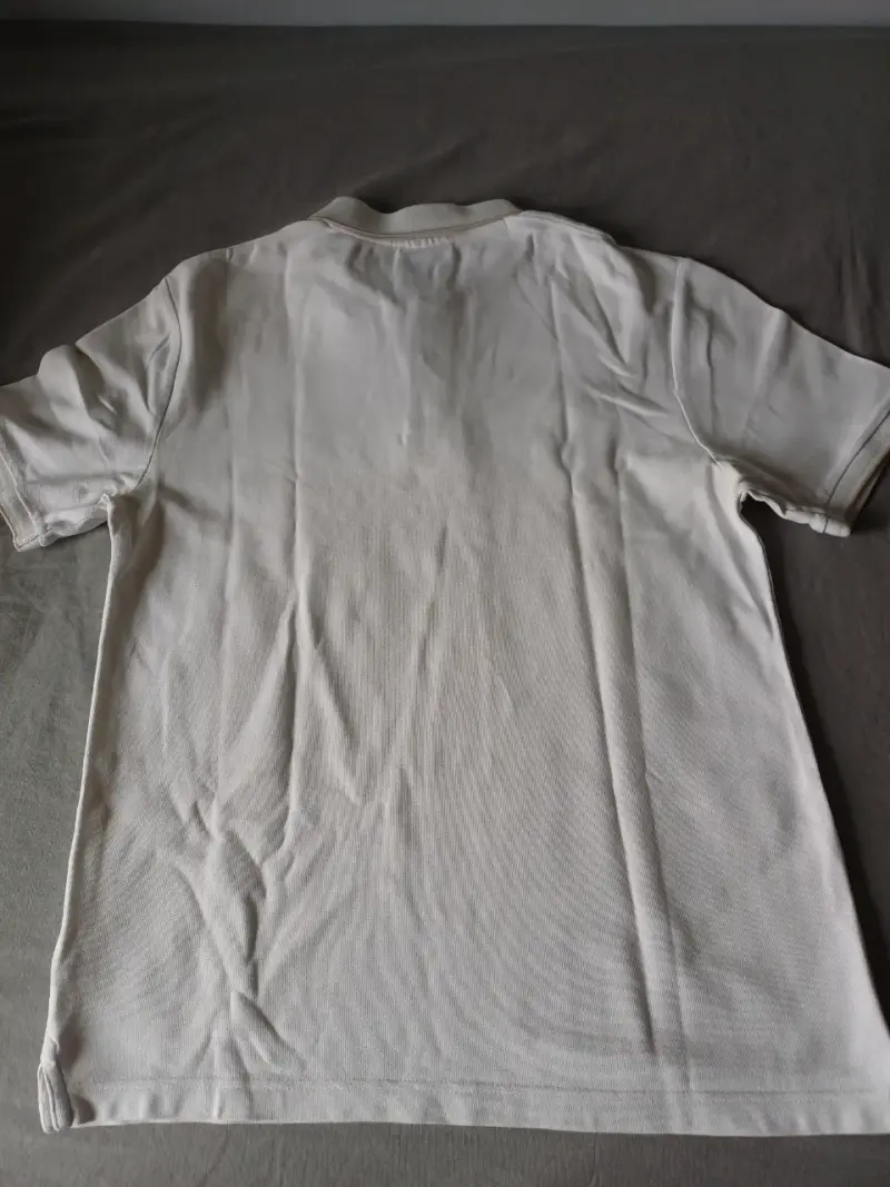 Polera tipo polo blanca - 2