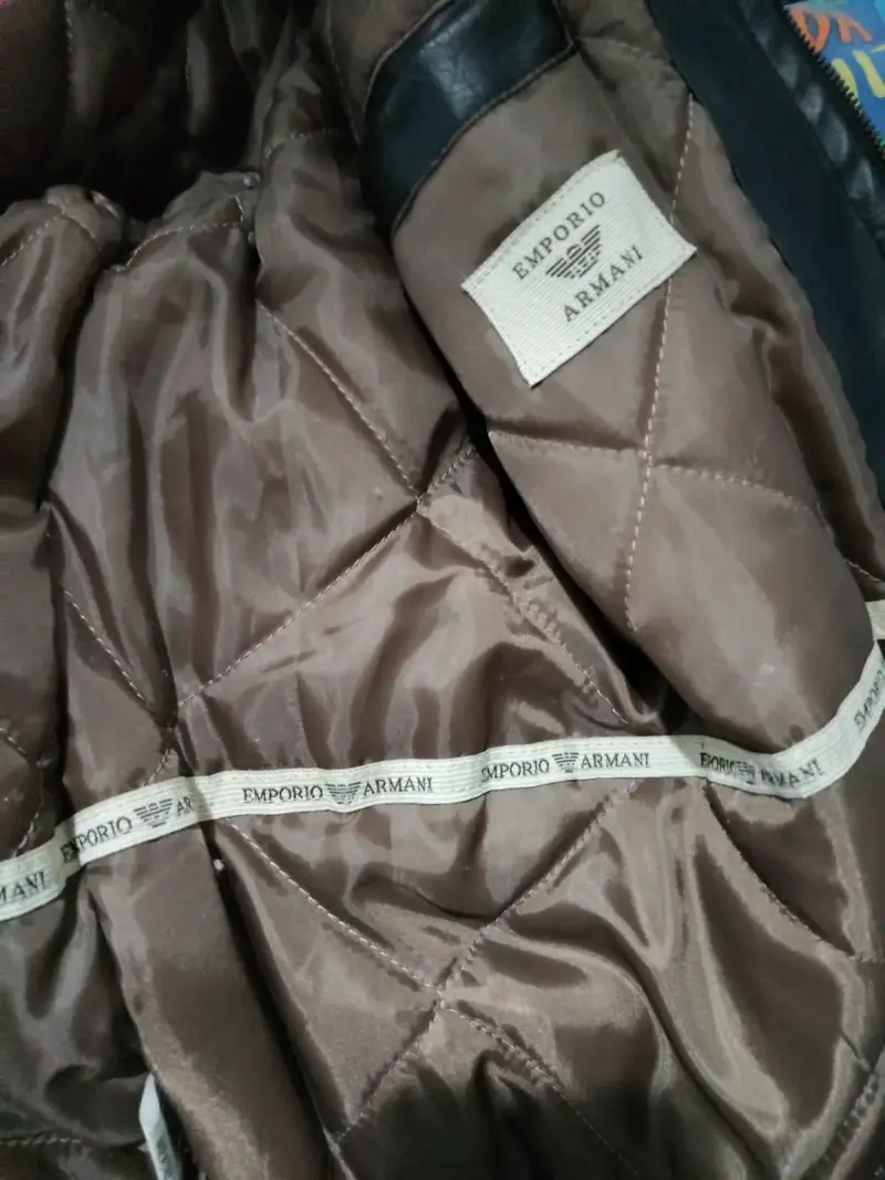 Chaqueta Emporio Armani café oscuro - 3