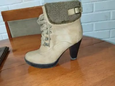 Botines beige - miniatura 1