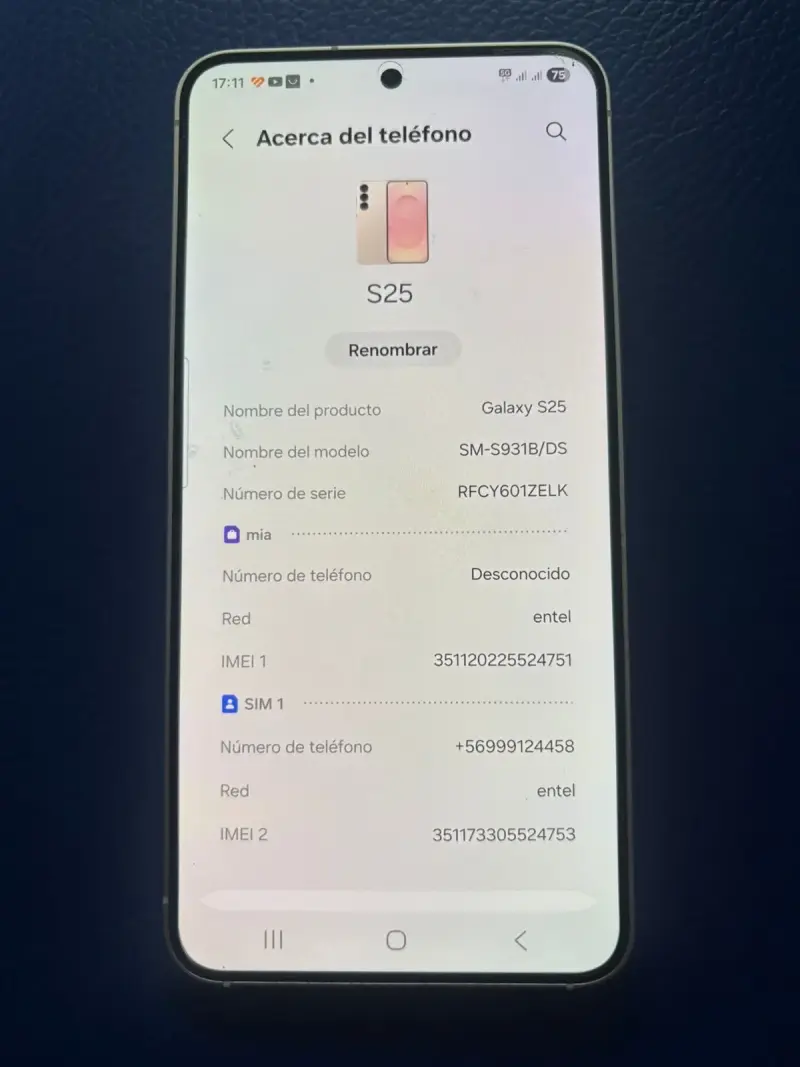 Samsung S25 memoria 256 - 2