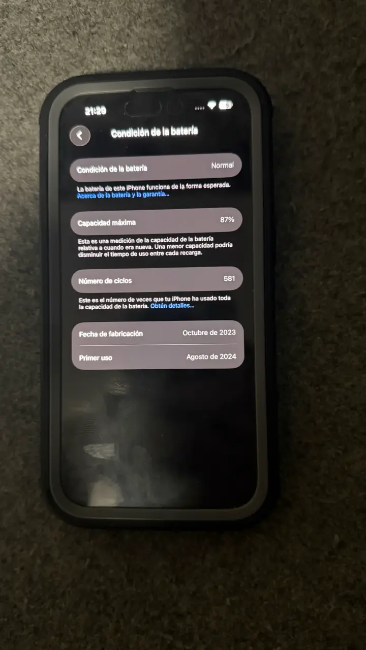 iPhone 15 en buen estado, 87% batería - 1