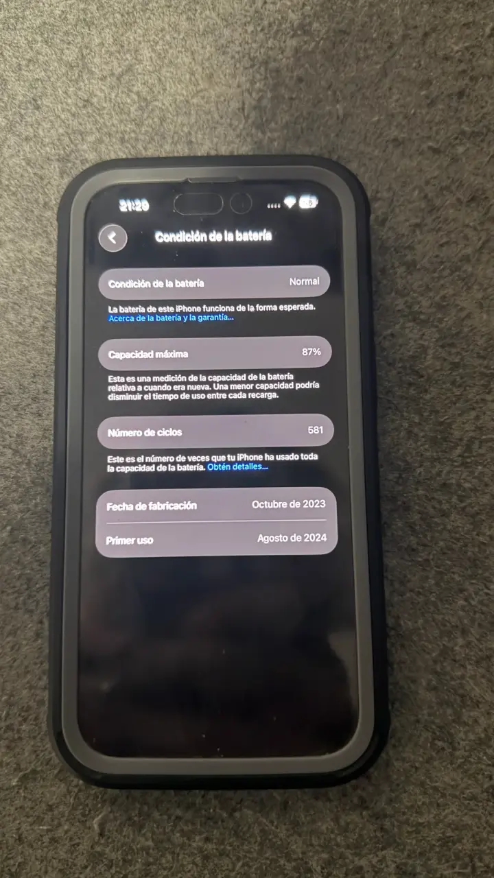 iPhone 15 en buen estado, 87% batería - 3