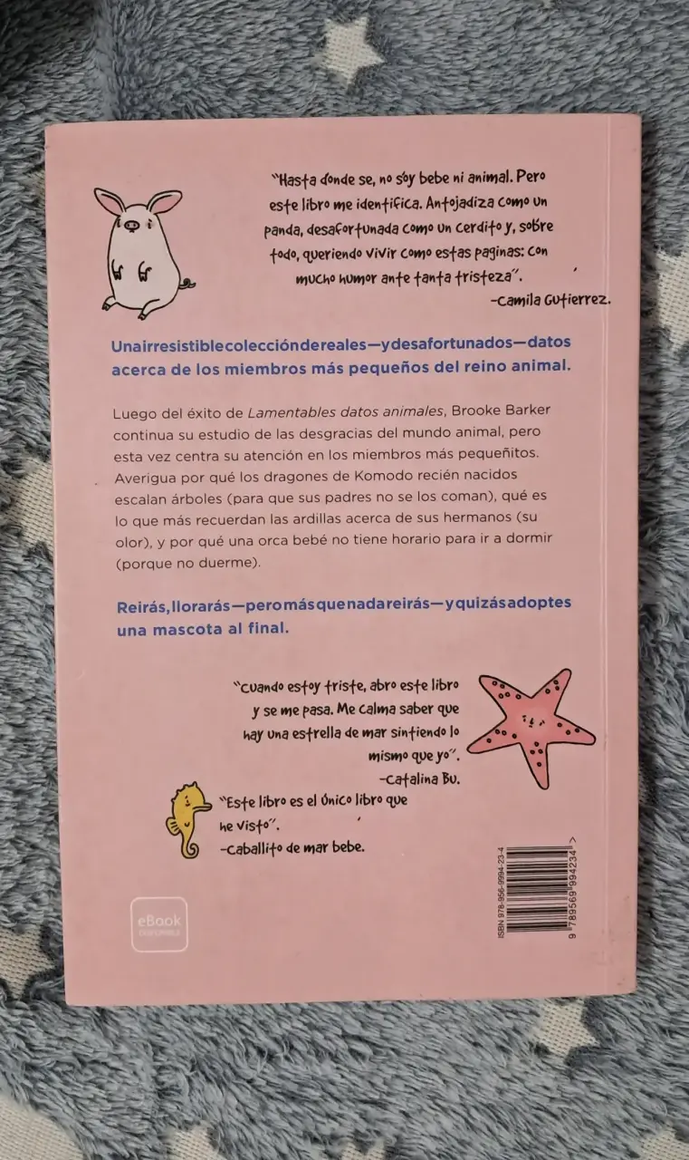 Libro Lamentables Datos Animales - Brooke Barker - 2