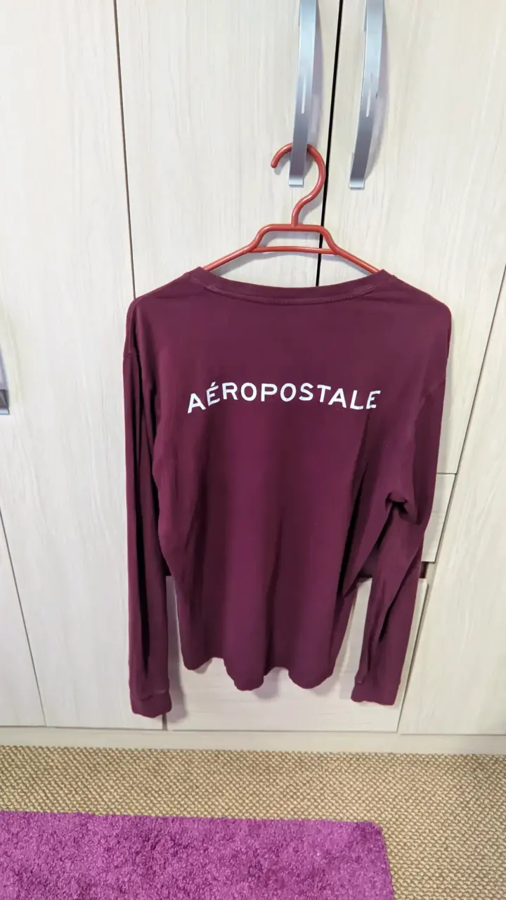 Polera Aeropostale Burdeo Hombre S - 2