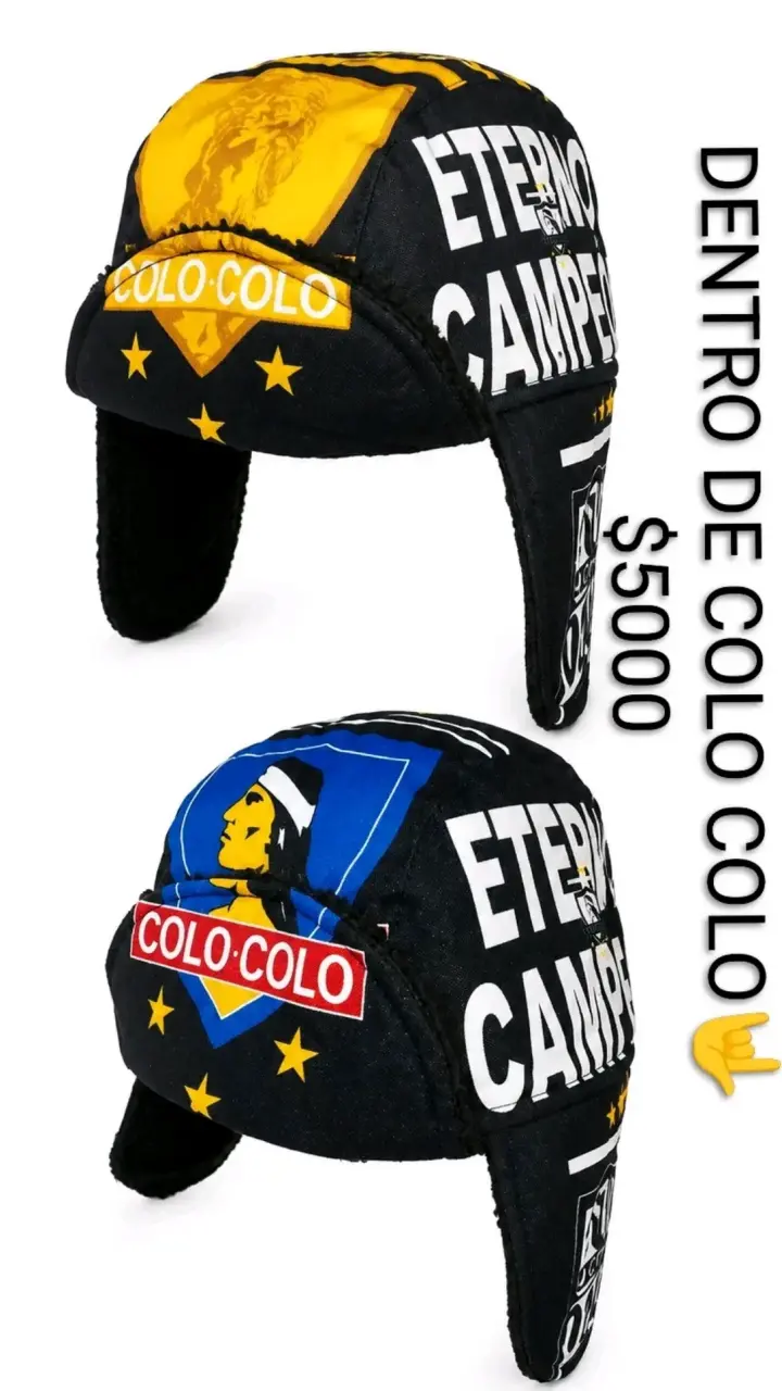 Gorro tipo aviador Colo-Colo - 1