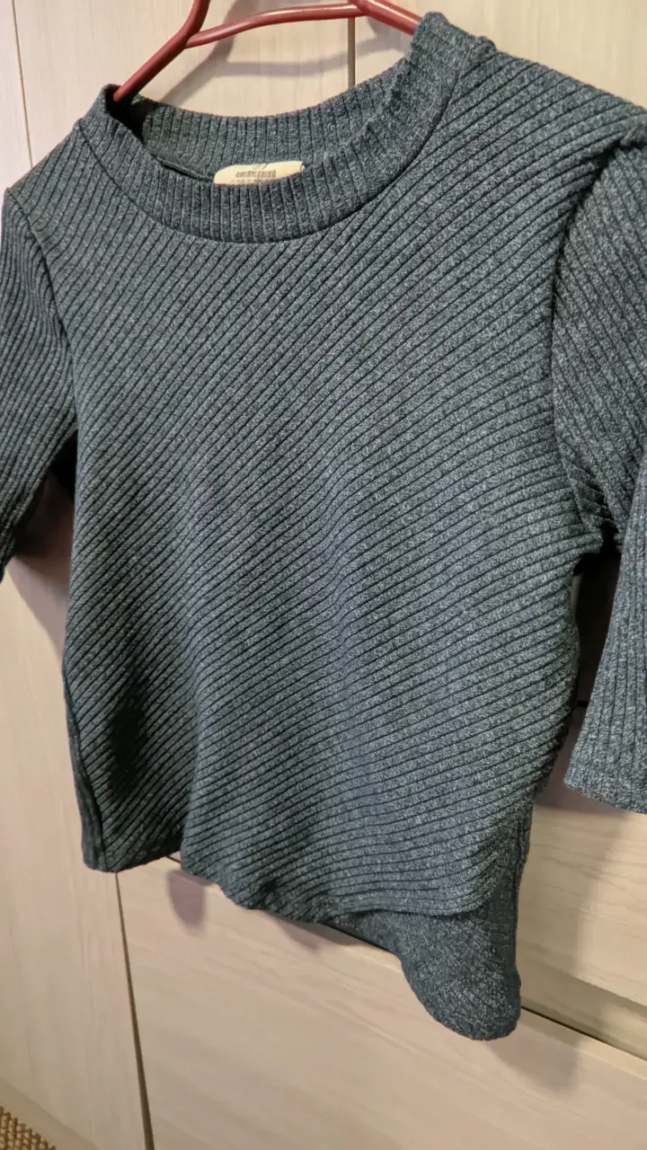 Polera de mujer gris manga corta Americanino M - 3