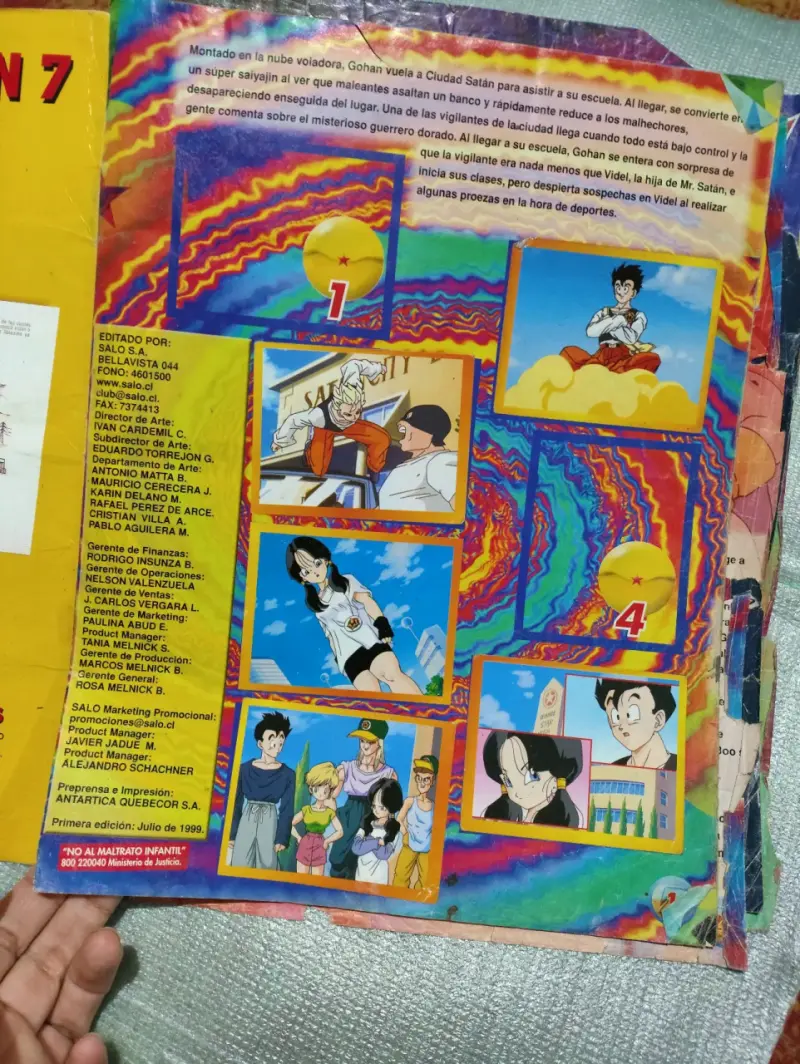 Álbum Dragon Ball Z 5 vintage - 2