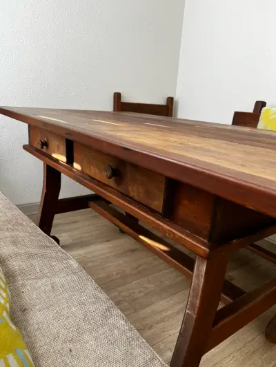 Mesa de comedor de madera 8 personas - miniatura 5