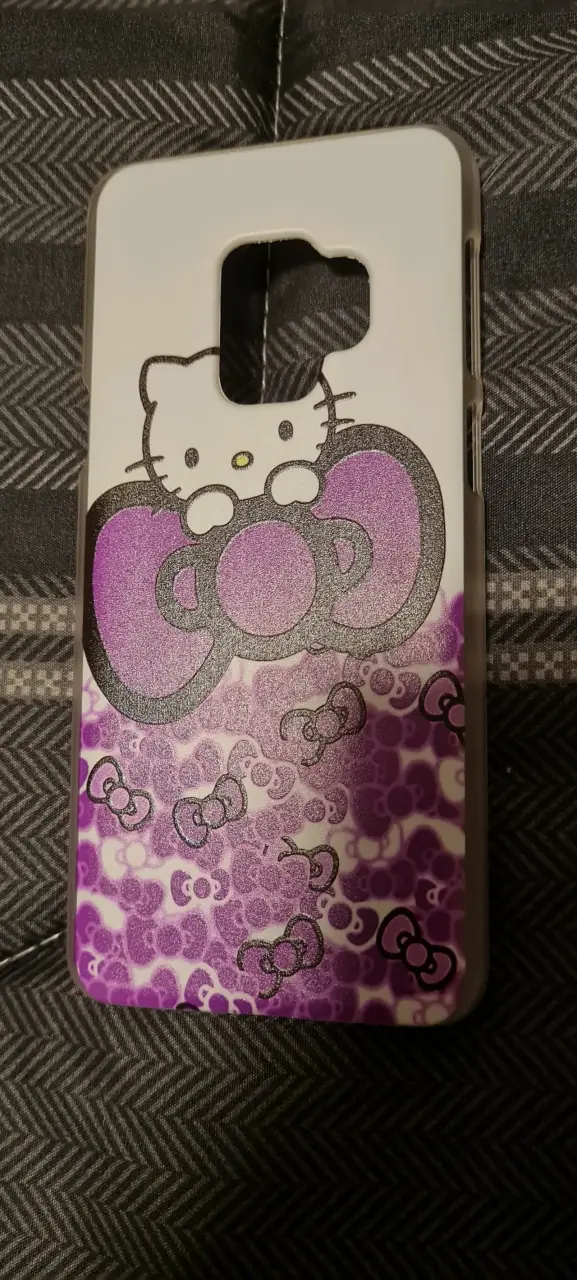Carcasa celular Hello Kitty morado