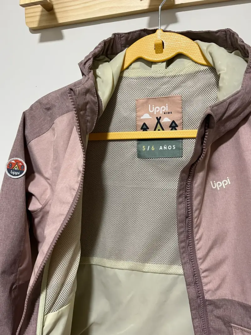 Chaqueta impermeable infantil rosa - 2