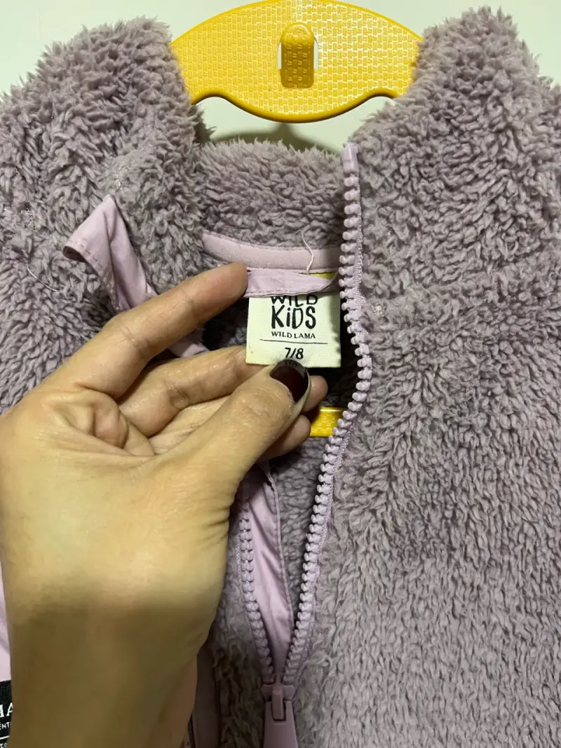 Chaqueta de polar lila para niños - 2