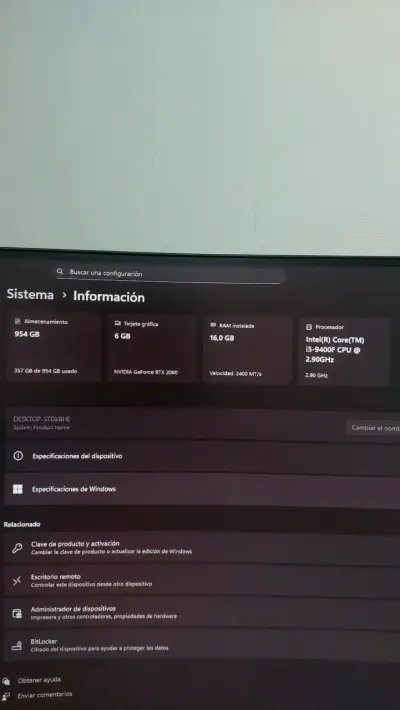 PC Gamer con tarjeta gráfica RTX 2060 Zotac - miniatura 4