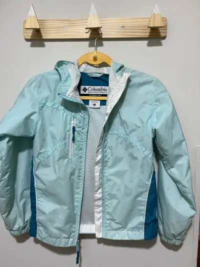 Chaqueta Columbia celeste impermeable - miniatura 1