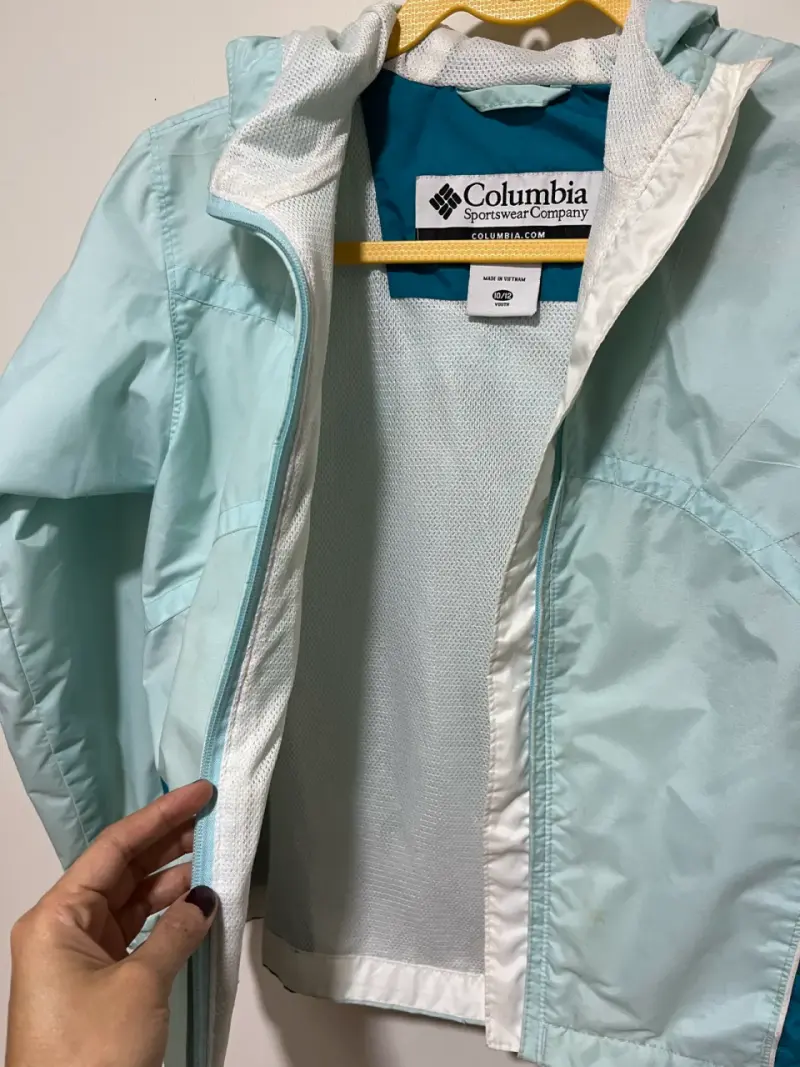 Chaqueta Columbia celeste impermeable - 2
