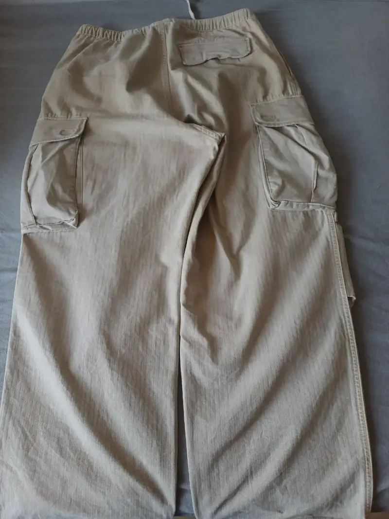 Pantalones cargo beige - 3