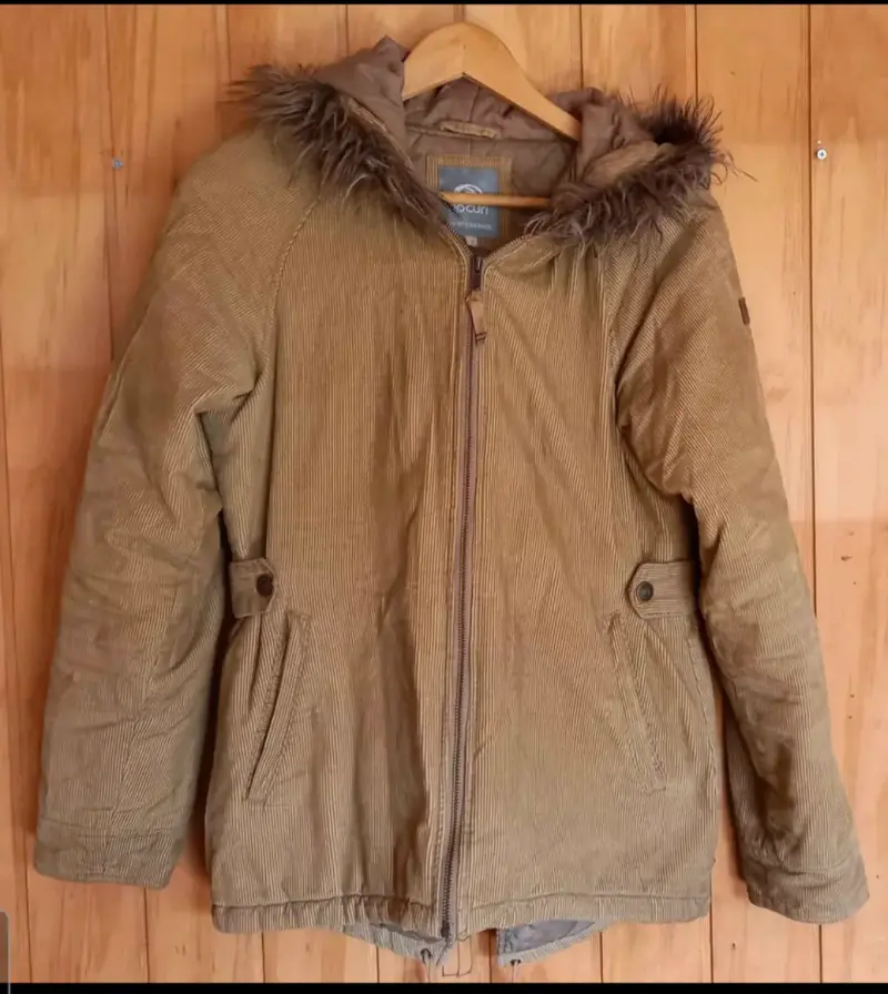 Parka corderoy con capucha