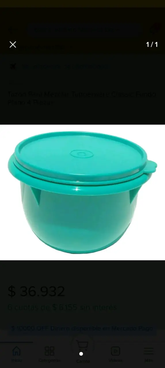 Tazón Mezclador Tupperware Verde - 1