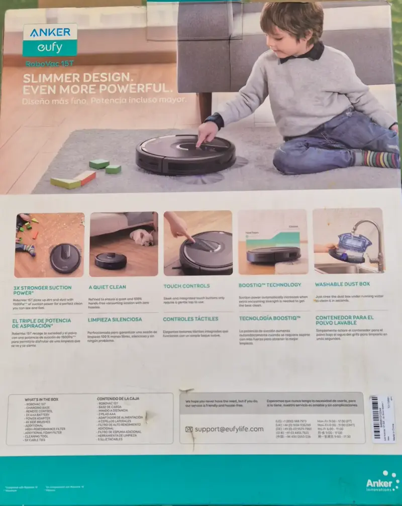Robot aspirador Eufy con accesorios - 6