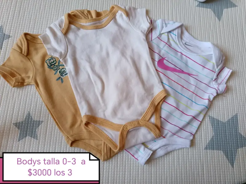 Pack 3 bodys para bebé