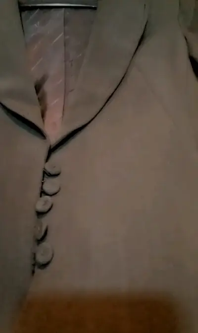 Blazer Mango café chocolate. Talla 36/38 - miniatura 2