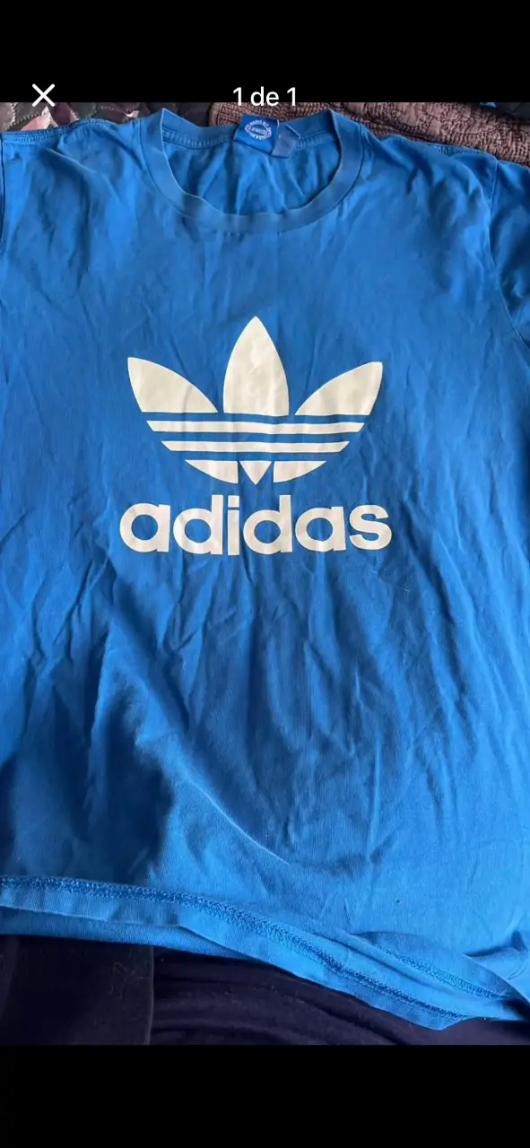 Polera azul Adidas original