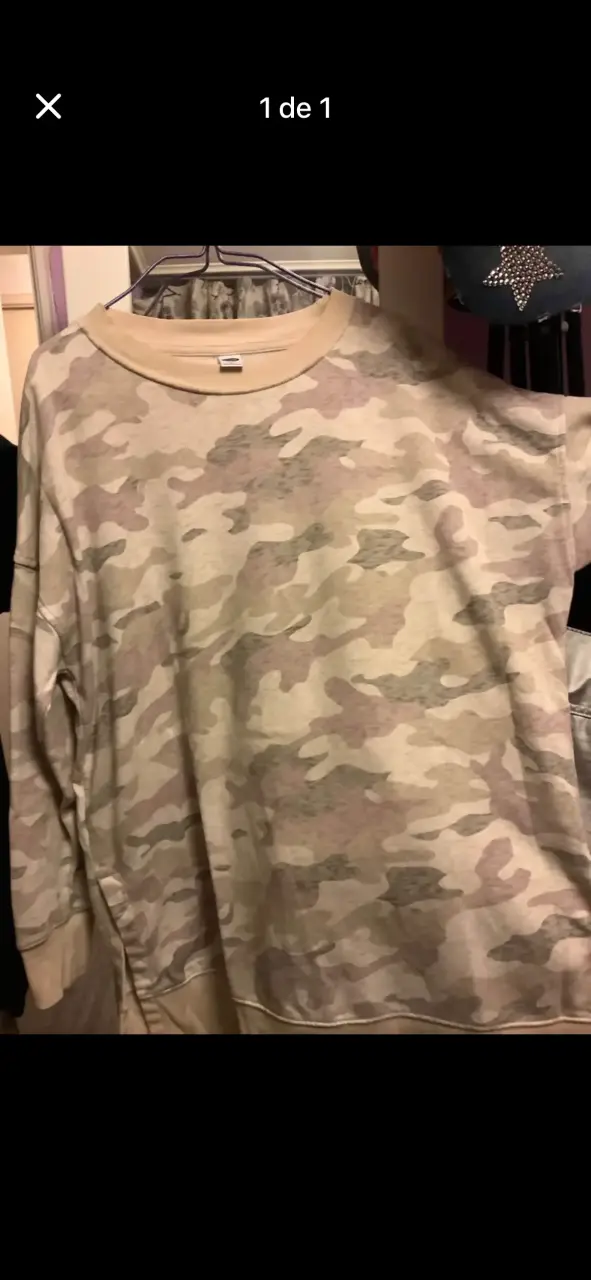 Polerón camuflaje de mujer