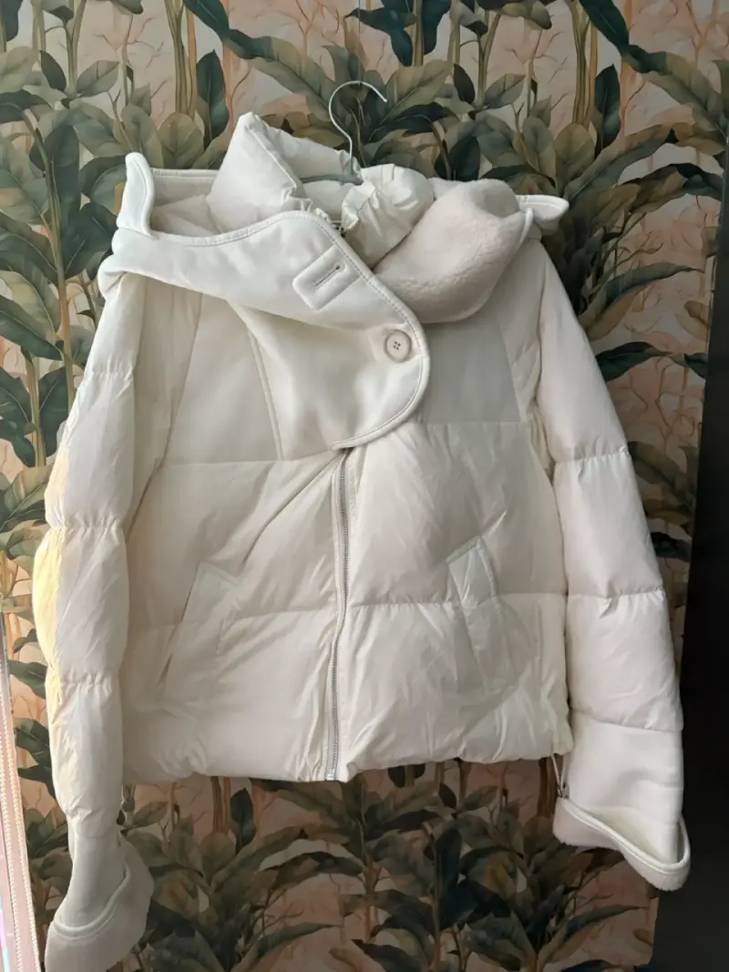 Chaqueta acolchada blanca veromoda