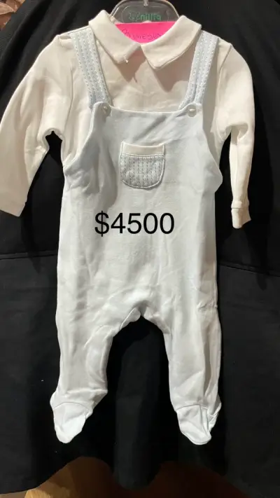 Enterito bebé blanco 3 meses - miniatura 1