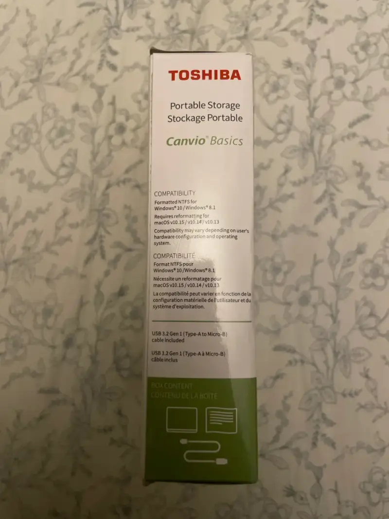 Disco duro externo Toshiba 4TB - 3