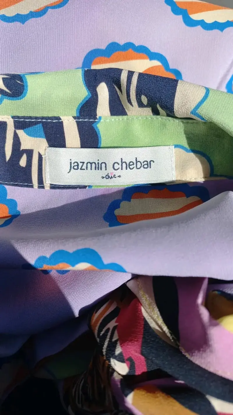 Blusa de diseñador Jasmín Chebar original - 2