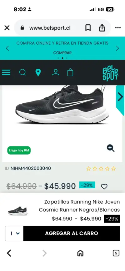 Zapatillas deportivas negras - miniatura 3