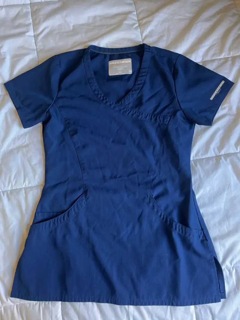 Polera azul Skechers XXS