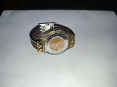 Reloj swatch SS08K101B pulsera dorado plateado - miniatura 1