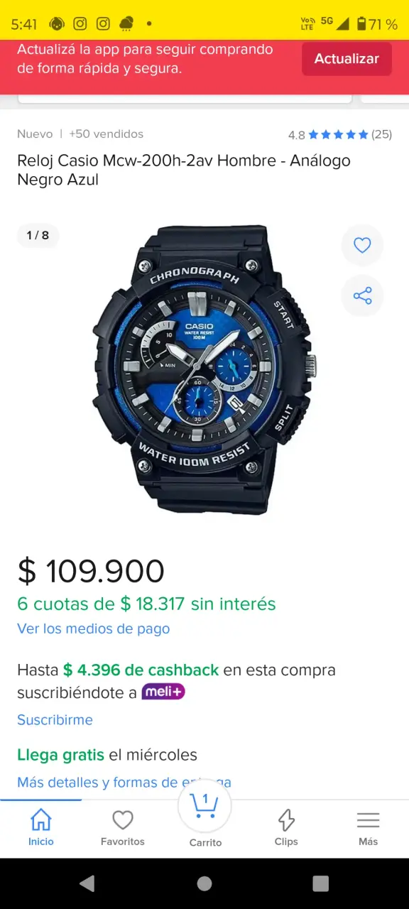 Reloj Casio MCW-200H-2AV Hombre - 1
