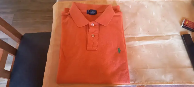 Polera polo naranja - 5