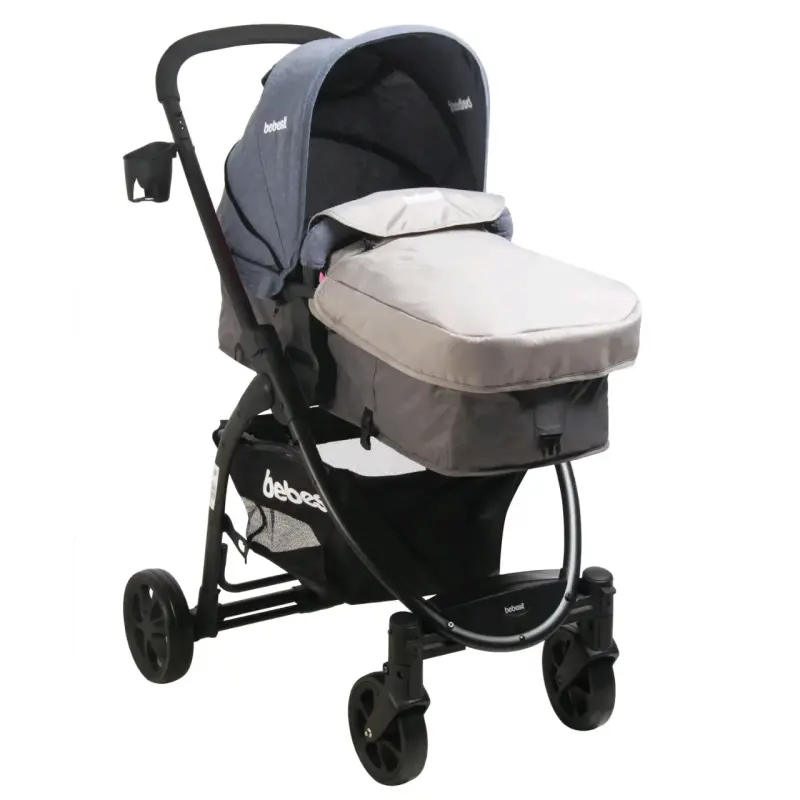 Coche y silla de auto Bebesit gris - 4