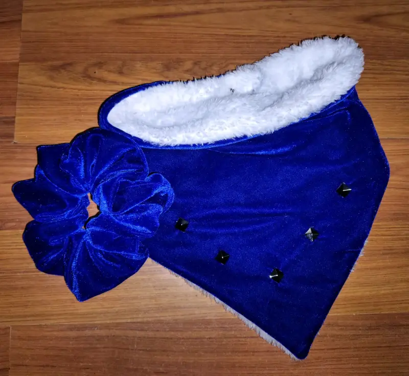 Bandana + maxi scrunchie de terciopelo - 6