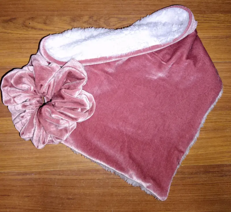 Bandana + maxi scrunchie de terciopelo - 10