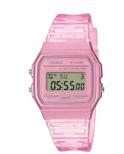 Reloj digital Casio rosa - miniatura 3