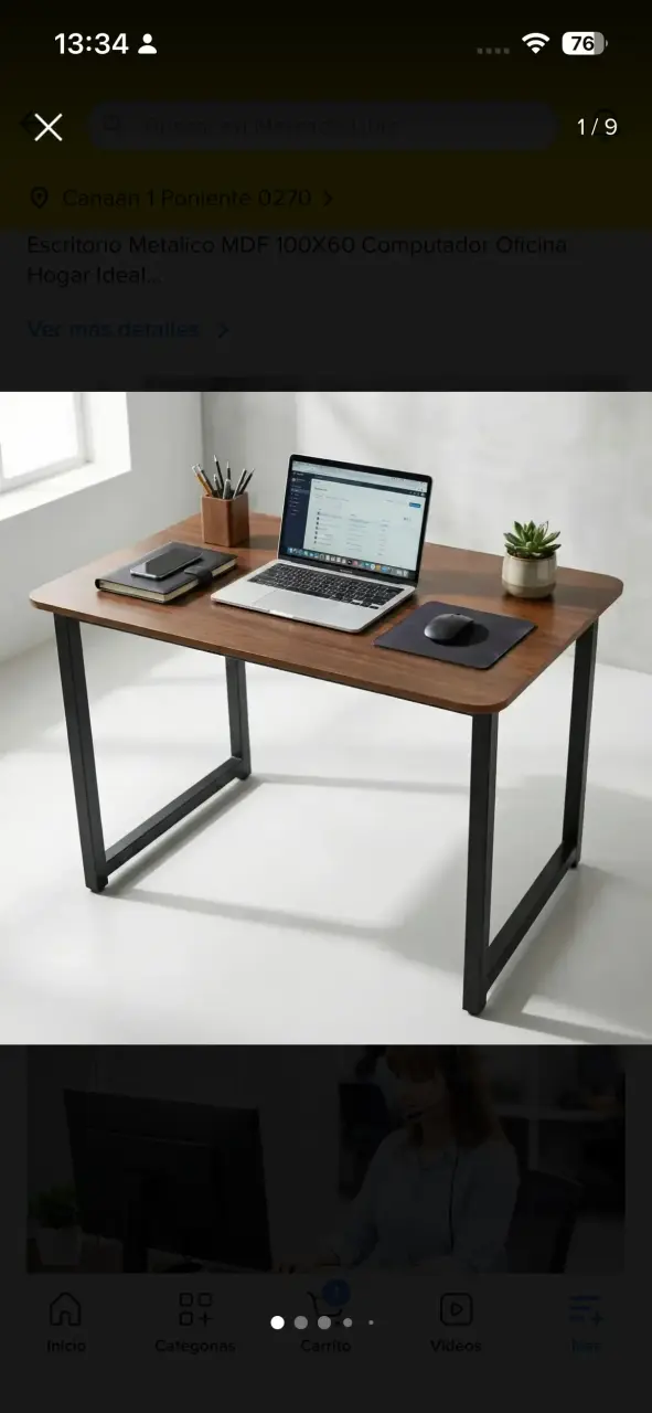 Mesa escritorio moderna madera - 2