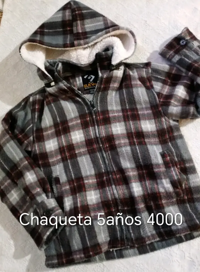 Chaqueta con capucha a cuadros - 2