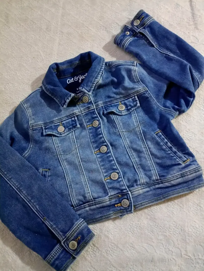 Chaqueta de mezclilla azul